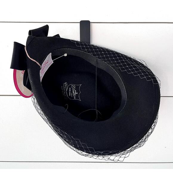 VTG 60’s Black Wool Hat Designed by Sylvia New York / St. Louis - Picture 13 of 15